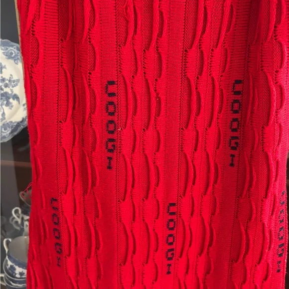 Vintage Coogi Brand 90’s Red Spaghetti Strap Knit Dress Women's - Picture 3 of 8